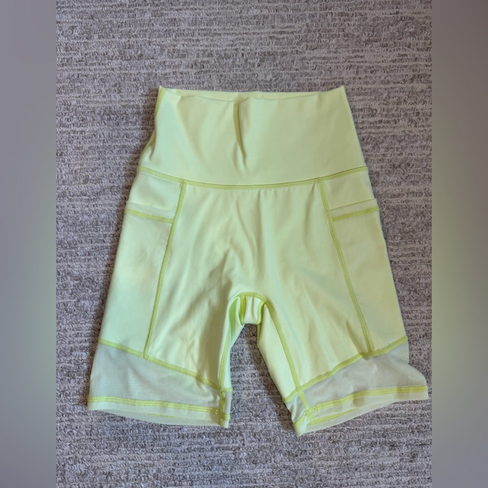 Aerie Light Green Bike Shorts